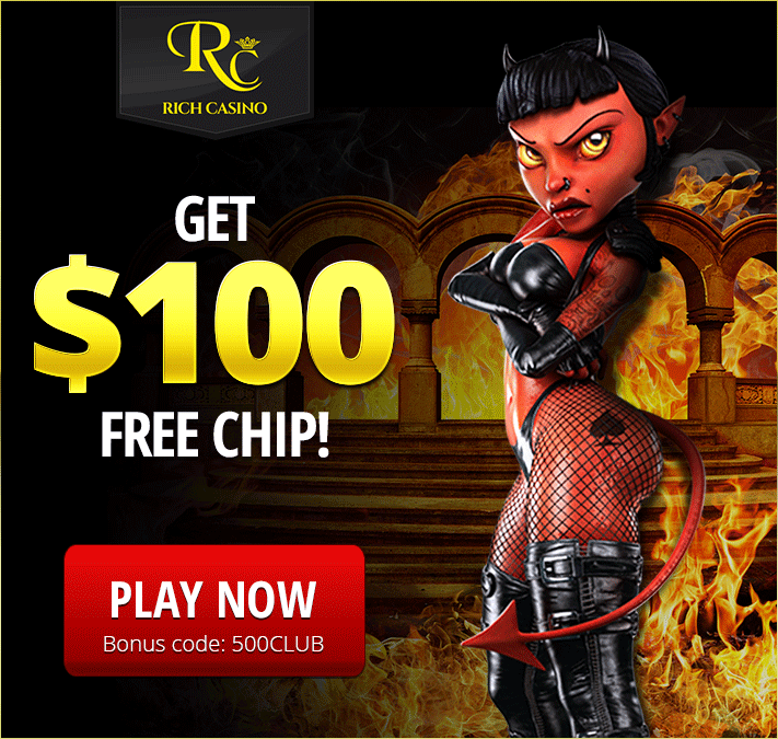 Rich Casino 100$ free chip for live blackjack players, low wagering requirements